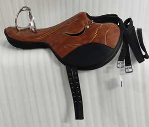 "Selle de cheval de course Ensemble complet avec étrier Sangles d'étrier en nylon Toutes les couleurs et tailles disponibles Selle de course de compétition" - Product Image 5