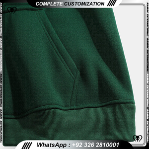 Venta al por mayor Plain Pullover Personalizar Ropa de hombre Algodón French Terry Sudaderas con capucha de gran tamaño - Product Image 6