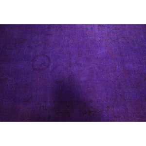 Modern 3.7 X 6.1ft Purple Kilim <b>Rug</b> Turkish Wool and Polyester with Patchwork Design for Living Room or <b>Bedroom</b> - Product Image 5