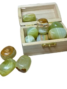 Caída de mármol de ónix verde, cristal de piedras caídas de ónix de mármol, piedra de caída de ónix - Product Image 4