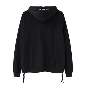 Custom Zip up Hoodies Winter Sweatshirt Distress Jersey Hoodie Lined Velour Puff Technique Solid 100% Cotton Zip up Hoodies - Product Image 6