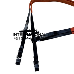 Rênes de cheval professionnelles extra larges antidérapantes en PVC, poignée en caoutchouc robuste, résistantes aux intempéries, crochets robustes, 3 mètres, personnalisables - Product Image 3