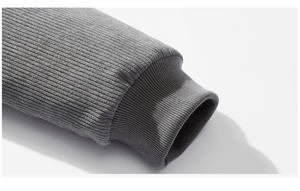 เสื้อแจ็คเก็ตคอตตอนบุใยฝ้ายแบบหนาสำหรับฤดูหนาว สไตล์ลำลอง แต่งฮู้ด คอตั้ง ผ้าคอร์ดูรอย หนังแท้  ออกแบบโลโก้ตามสั่ง OEM - Product Image 4