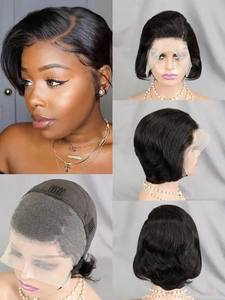 Peluca de encaje frontal con ondas de agua para mujer, cabello brasileño Remy rubio miel, liso, 30 pulgadas, base de seda, densidad 130%-150% - Product Image 3