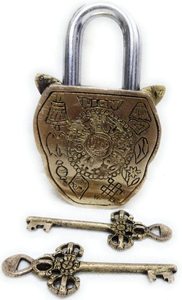 Dual-<b>Keys</b> Indian Functional Animal <b>Lock</b> Brass Hardware Safety Door Metal Padlocks in India - Product Image 5