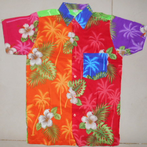 เสื้อฮาวายแขนสั้นสำหรับผู้ชาย,เสื้อพิมพ์ลายดอกไม้ดอกไม้ดิจิทัล - Product Image 1