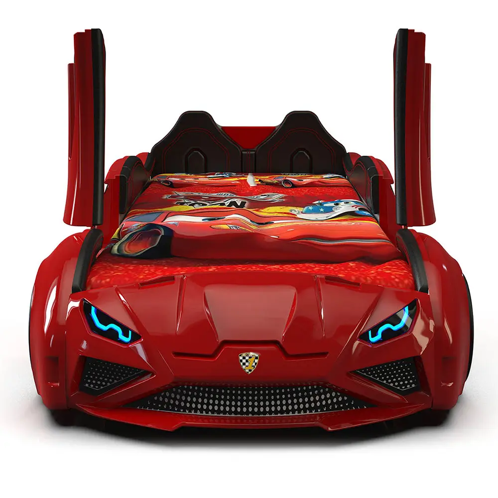 Cama de carro Lamborghini, Little tikes cama de carro, cama de carro com sons, luzes e controle remoto carro cama passo 2 corrida carro cama