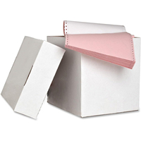 Papier autocopiant économique enduit recto-verso pour imprimante, 9,5 x 11 pouces, 2 à 6 plis, pour impression continue standard à points