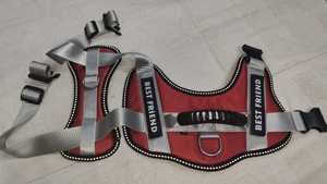 Arnés de perro antientrenamiento con diamantes genuinos en blanco, ganchillo impermeable para Ruffwear, Collar de lujo, correa de perro policía bonita de nailon - Product Image 4