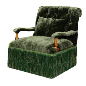 Sillón HEC 100% Hecho a Mano con Flecos para Sala de Estar, Sillón Lounge de Mediados de Siglo con Flecos, Sillón <span class=keywords><strong>Bobby</strong></span> de Terciopelo de Alta Gama en Colores Variados para el Hogar - Product Image 3