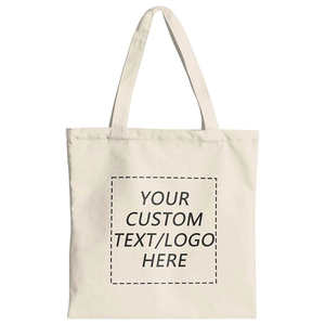 Bolsa de lona de regalo personalizada al por mayor con logotipo impreso personalizado bolsa de compras de algodón orgánico bolsas de lona de algodón de alta calidad - Product Image 1