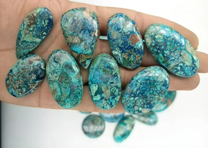 อัญมณี shattuckite Azurite หินแร่ธรรมชาติแบบหลวมสำหรับเครื่องประดับขัดและขายส่งจำนวนมาก - Product Image 5