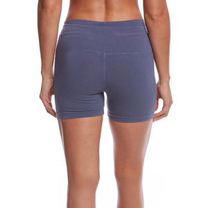 Pantalones cortos de Yoga para gimnasio de cintura alta para mujer al por mayor, cómodos, transpirables, Spandex, Material de nailon, Color sólido, pantalones cortos deportivos para mujer, Push UP - Product Image 2