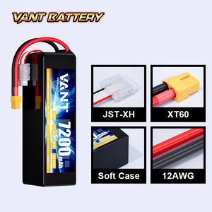 VANT FPV 배터리 드론 배터리 6S Lipo 배터리 7200mAh 100C 높은 에너지 밀도 및 저온에서의 방전 - Product Image 3