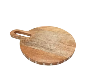 Planche à découper en bois décorative unique Blocs à découper en bois de couleur naturelle pour servir et couper les légumes et les fruits - Product Image 4