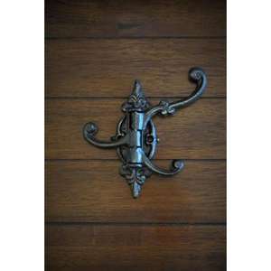 Nuevos ganchos de pared de hierro únicos para interiores de casas de lujo, ganchos de pared de hierro con acabado recubierto de polvo negro, decoración - Product Image 6