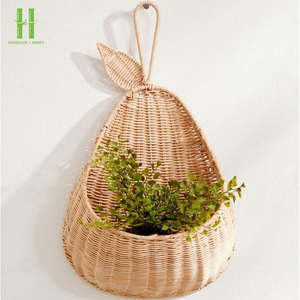 MÁS VENDIDO: Cesta de pared para plantas, cestas colgantes azules para plantas de interior, macetas de mimbre, cajas para plantas, para flores, estilo antiguo, para exteriores - Product Image 6