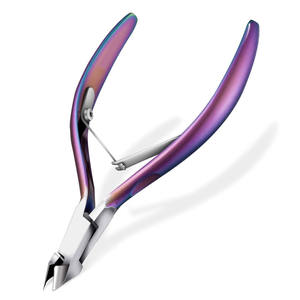 Precio al por mayor Pinza de cutículas de acero inoxidable Extremadamente afilada Agarre fácil Producto personalizado Pinza de uñas para cutículas - Product Image 1