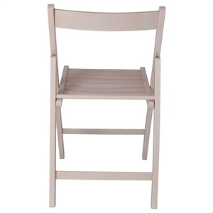 Sedia da Giardino WELL HOME Design BAS in Legno di Faggio con Finitura Bianca Dimensioni 43x47x79 cm - Product Image 6