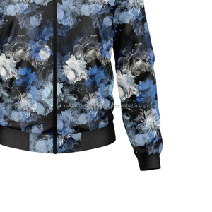 Chaqueta universitaria inspirada en neón personalizada para festivales, cuello levantado con bordado frontal, 2017 - Product Image 6