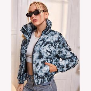 แจ็กเก็ตขนเป็ดอบอุ่นแบบลำลองของผู้หญิงเสื้อผ้าทอโลโก้ออกแบบได้ตามต้องการสำหรับฤดูหนาว - Product Image 5