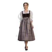 Robe dirndl bavaroise courte de qualité supérieure pour femmes, marque privée, motif léopard, vêtements pour femmes, Oktoberfest