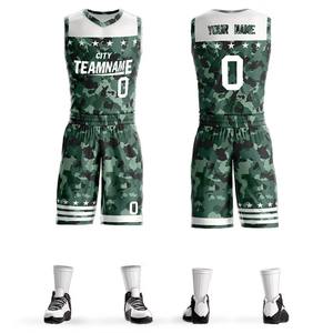 2024 vente en gros 100% Polyester imprimé respirant séchage rapide hommes basket-ball uniforme ensemble maillots personnalisés vêtements de sport unis pour l'équipe - Product Image 4