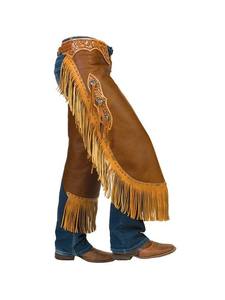 Chaparreras Vaqueras Vintage Personalizadas de Cuero Genuino Hechas a Mano Transpirables para Montar a Caballo - Diseño Elegante Estilo Desierto - Product Image 5