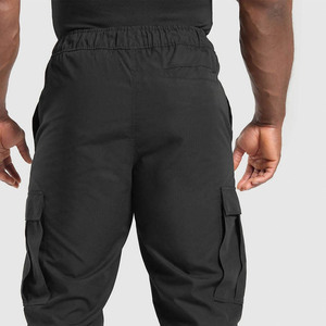 Nuevo diseño personalizado gimnasio Cargo hombres Joggers algodón Oversize Streetwear pantalones de chándal transpirable hombres pantalones Muliti bolsillos - Product Image 4