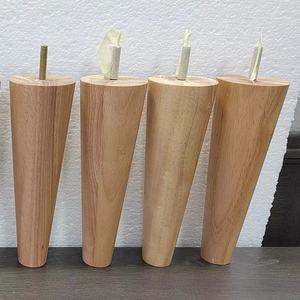 Pieds de meubles en bois massif modernes pour canapé, chaise, armoire, construction durable, installation facile pour une utilisation dans le salon - Product Image 2