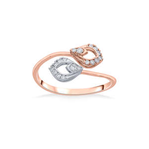 Anillo de Diamantes con Pétalos Dobles - Joyería Elegante para Mujer - Product Image 3