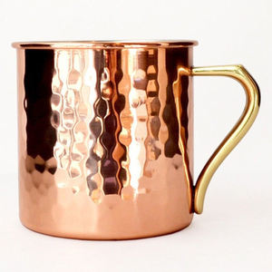 Taza de café personalizada de alta calidad, tazas de mula de Moscú de cobre de acero inoxidable con asa - Product Image 4