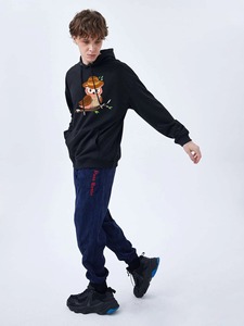 Sweat à capuche personnalisé surdimensionné pour homme en molleton de coton, en tissu éponge thermique épais, à épaules tombantes, vierge, à enfiler - Product Image 2