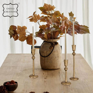 Solid Copper Candle Holder Metal Tea Light <b>Candlestick</b> Stand Round Shape for Hotel Table Decor Accessories - Product Image 5