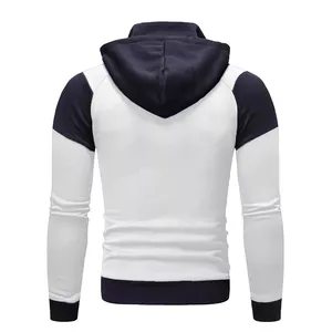 2025 personnalisé hommes sweats à capuche 100% coton français éponge épais polaire goutte épaule plaine blanc pour unisexe hiver - Product Image 2