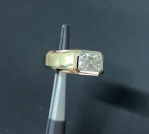 Classic Square Radiant Cut Zircon Diamond <b>Ring</b> White Gold Wedding <b>Finger</b> <b>Rings</b> for Women Men Engagement Promise <b>Rings</b> - Product Image 5