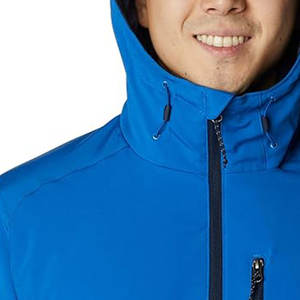 Chaqueta de invierno Softshell impermeable y a prueba de viento para hombre para uso en exteriores con logotipo frontal personalizable - Product Image 5