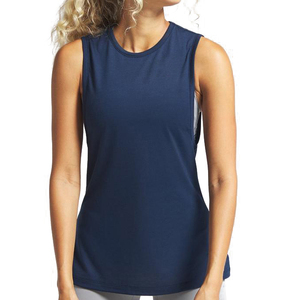 OEM personalizado al por mayor de las mujeres de verano Tank Tops moda sin mangas cuello redondo chaleco para damas - Product Image 1