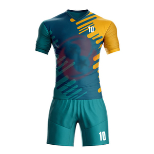 Últimos Diseños, Conjunto de Uniforme de Fútbol Personalizado para Adultos, Ropa de Fútbol para Equipo, Camisetas de Entrenamiento de Fútbol, Elásticas, Transpirables, 100% - Product Image 1