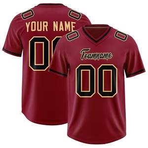 Camisetas de Fútbol Americano y Fútbol Personalizadas Sublimadas para Adultos, Manga Corta, Logotipo Personalizado Impreso, Tallas Grandes, Transpirables, de Secado Rápido - Product Image 1