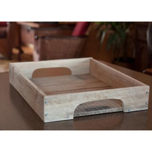 Plateau de service en bois fait à la main forme et taille personnalisées attrayantes plateau de service de nourriture décor de table basse à bas prix - Product Image 1