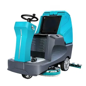 Nước sạch Công suất bể 80L Ride-on thương mại sàn Scrubber công nghiệp trung tâm mua sắm nhà máy siêu thị bất động sản nhà để xe lau