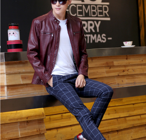 Vestes en cuir véritable entièrement personnalisées pour hommes fabriquées à Sialkot, au Pakistan, bon marché et bon marché - Product Image 5