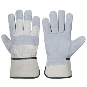 Gants de sécurité en cuir fendu de vache robustes pour la protection des mains de travail pour les gants de sécurité de construction adaptés aux travaux mécaniques - Product Image 2