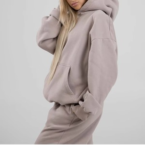 Jersey de manga larga de gran tamaño para mujer, sudaderas con capucha de tela de rizo, estampado de figuras, ropa de calle informal para invierno cálido ODM - Product Image 5