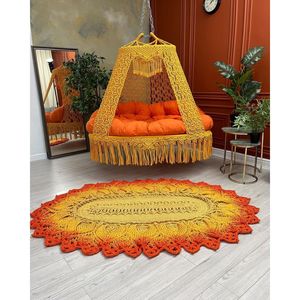 Canapé suspendu artisanal de grande taille pour l'intérieur et l'extérieur, idéal pour le salon, le balcon, chaise suspendue artisanale - Product Image 3