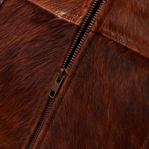 Winter Design Meilleure vente Veste en poils de vache Top Seller Original Veste en cuir lourd en poils de vache pour hommes - Product Image 5