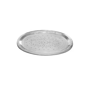 Plat rond en aluminium coulé le moins cher et le plus bas avec poignée Floral conçu par le moulage meilleur pour le client - Product Image 3