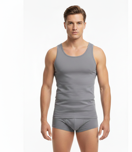 Sous-vêtements en coton pour homme ComfortFlex gris, doux, extensibles, respirants, offrant un soutien, pour un usage quotidien - Product Image 1