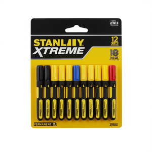 Ensemble de 3 marqueurs permanents Fatmax Xtreme Stanley, ensemble d'outils multifonctions avec 12 pièces - Product Image 2